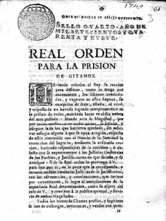 Gran Redada contra el pueblo gitano