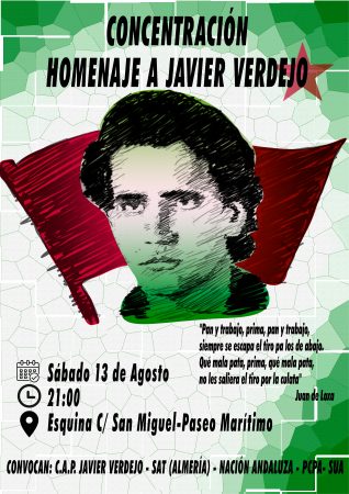 Almería: Homenaje a Javier Verdejo